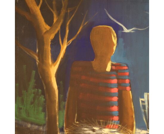 Italian signed painting from 20th century