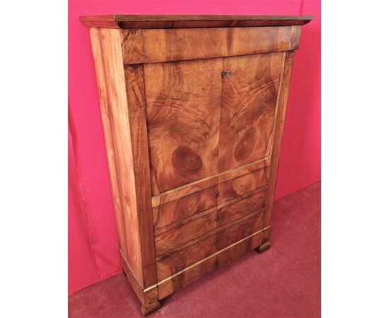 Walnut secretaire restored