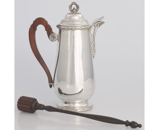 Silver chocolate pot, Victor Boivin, Paris, late 19th century
