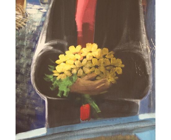 Italian signed painting from 20th century