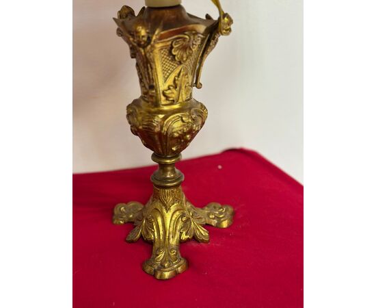 Pair of early 20th century bedside lamps.