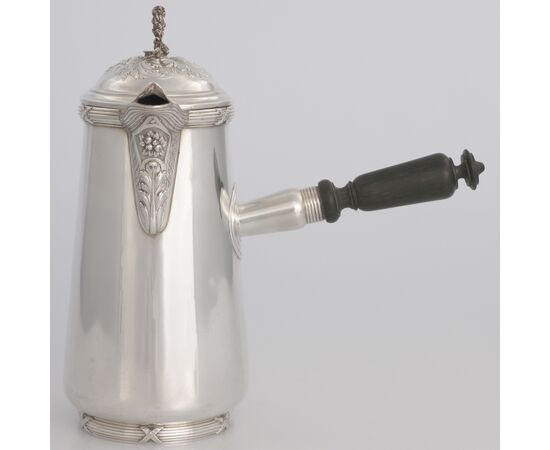 Silver chocolate pot, Adolphe Boulenger, Paris, late 19th century