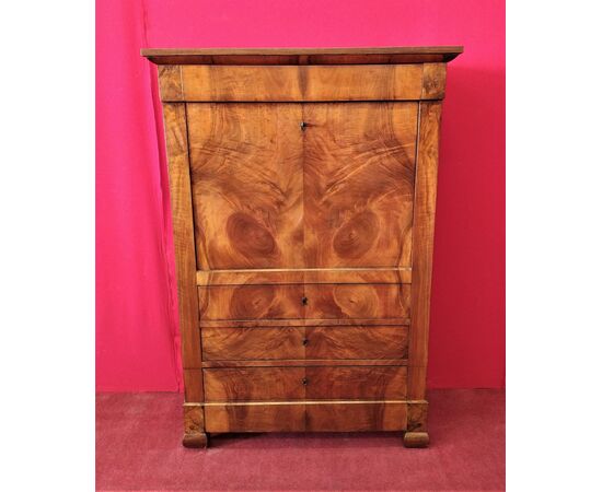 Walnut secretaire restored