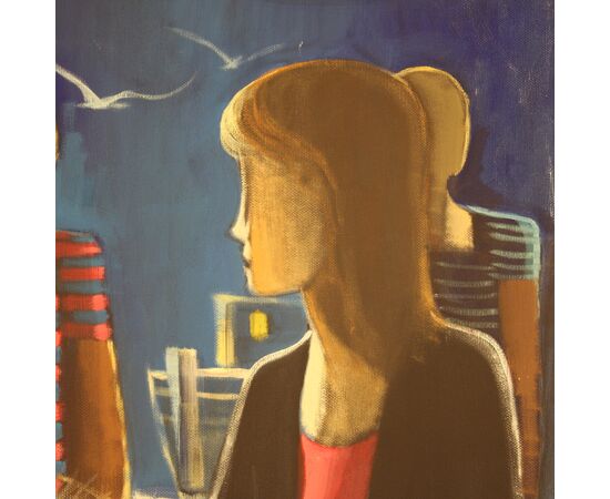 Italian signed painting from 20th century