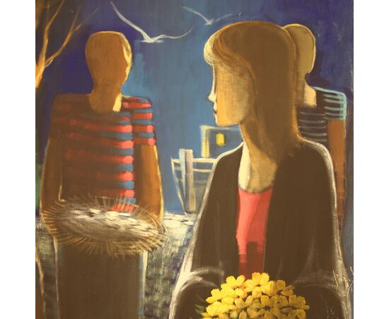 Italian signed painting from 20th century