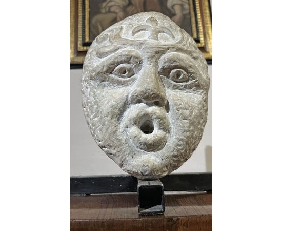 SCULTURA MASCHERONE DA FONTANA XVI SECOLO
