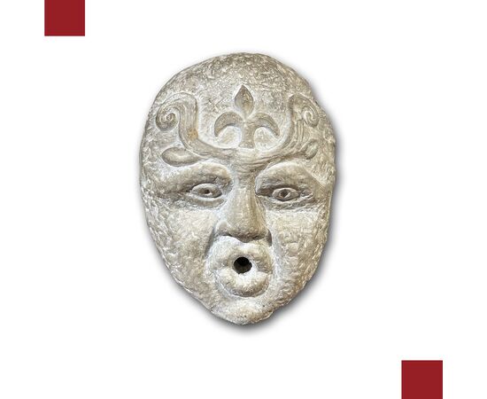 SCULTURA MASCHERONE DA FONTANA XVI SECOLO