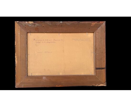 Oil painting on panel depicting a seascape. Berto Ferrari (Bogliasco 1887 - Genoa 1965)