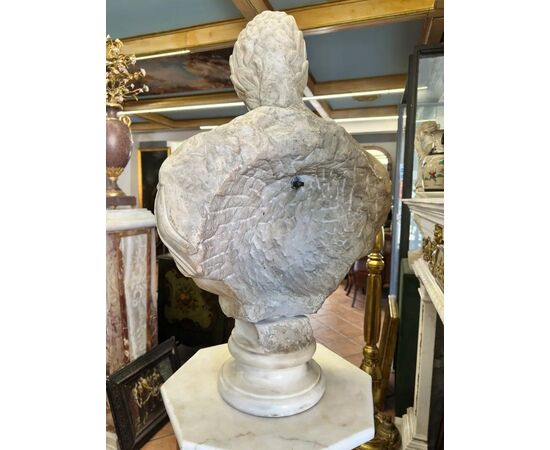 
Busto Imperatore Romano in Marmo, Scuola Romana XVII secolo