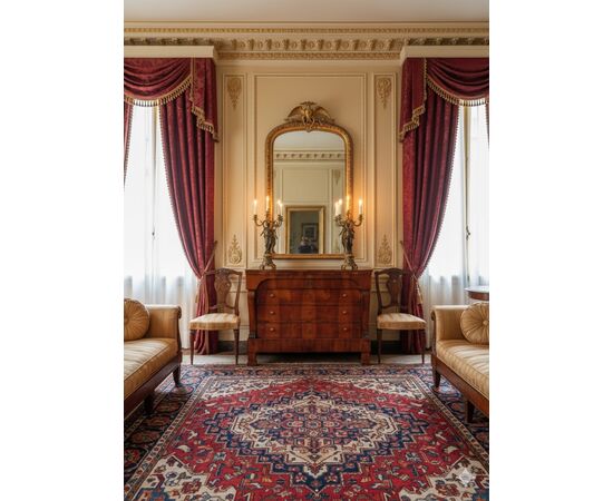 Comò Impero 1830 in noce impiallacciato