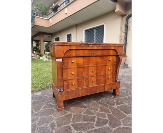 Comò Impero 1830 in noce impiallacciato