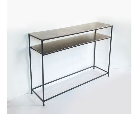 Consolle contemporanea - champagne gold