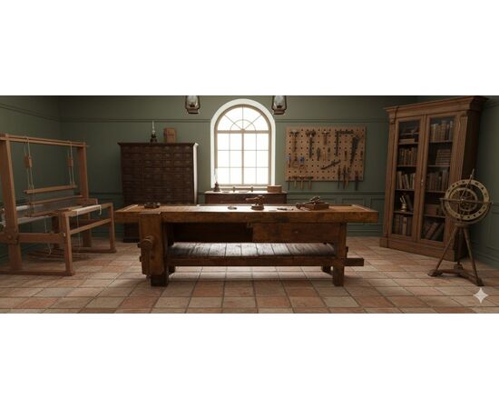 BANCONE DA FALEGNAME IN PIOPPO - XX SEC.