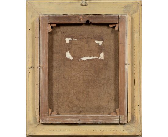 Italian painter (19th century) - Portrait of a Maltese dog.