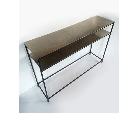 Consolle contemporanea - champagne gold