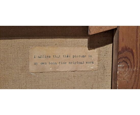 "EAT TO LIVE" - OIL ON CANVAS - 1926