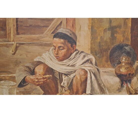 "EAT TO LIVE" - OIL ON CANVAS - 1926