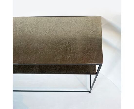 Consolle contemporanea - champagne gold