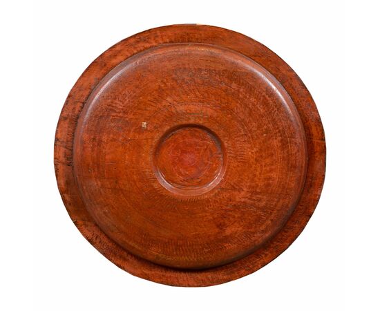 "Arte Povera" lacquered wooden tray. Turin, 18th century.