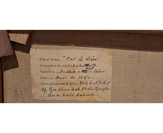 "EAT TO LIVE" - OIL ON CANVAS - 1926