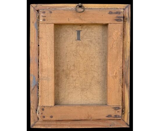 Dipinto olio su tela raffigurante San Carlo Borromeo.