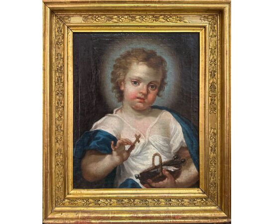 GESU’ BAMBINO dipinto su tela – Giuseppe Angeli