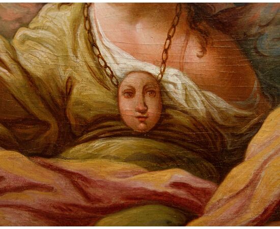 Scuola emiliana, XVIII secolo, Allegorie della Geometria e della Poesia