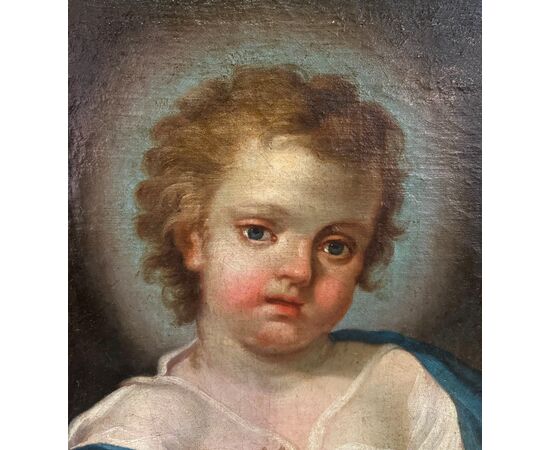 GESU’ BAMBINO dipinto su tela – Giuseppe Angeli