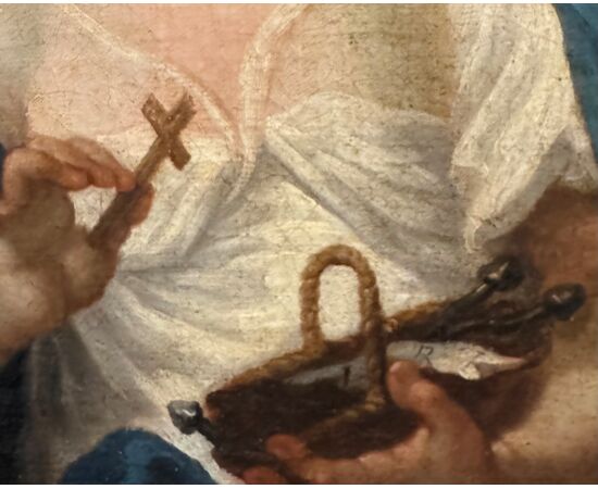 GESU’ BAMBINO dipinto su tela – Giuseppe Angeli