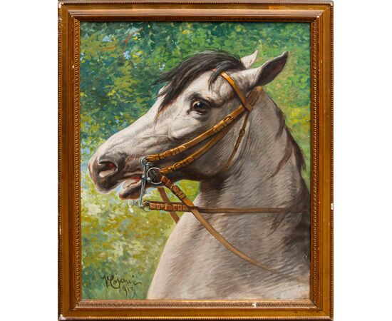 Vittorio Cajani (Turin, 1890 – Paris, 1940), The White Horse, 1913