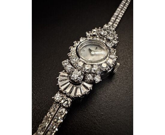 Orologio  -  Bracciale  " HAMILTON "  con  Diamanti