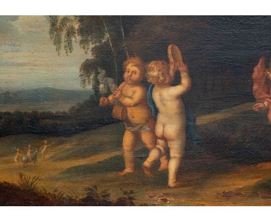 Baccanale di Putti - Scuola Fiamminga