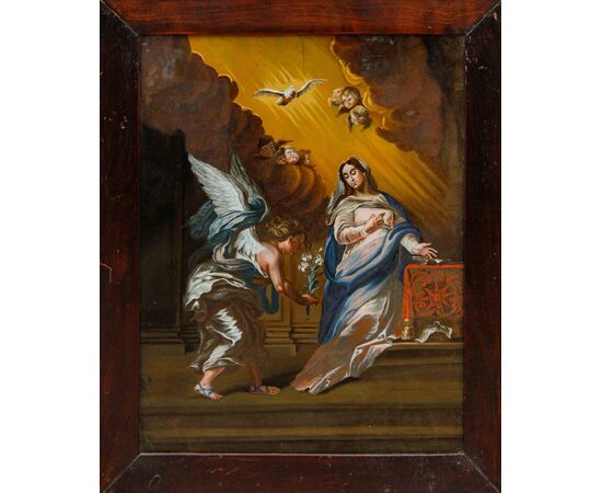 Seguace di Franz Thaddaus Menteler II (1715 - 1794), ca. 1780, Annunciazione