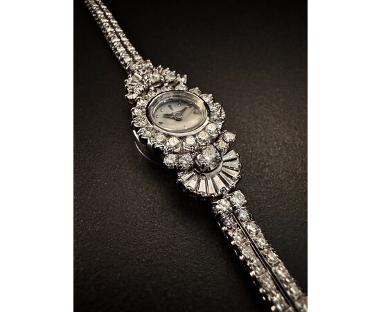 Orologio  -  Bracciale  " HAMILTON "  con  Diamanti