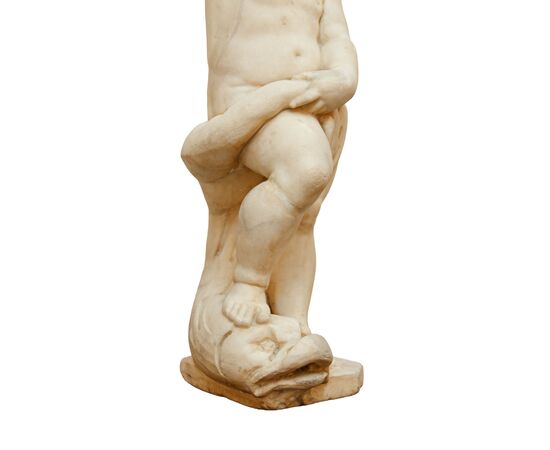Toscana, XVIII secolo, Putto con delfino