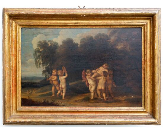 Bacchanal of Putti - Flemish School