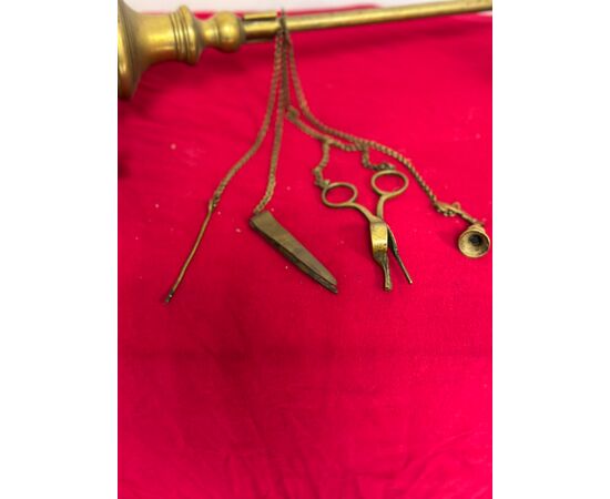 Coppia di lucerne fiorentine a olio in bronzo epoca prima metà del’ 700