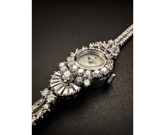 Orologio  -  Bracciale  " HAMILTON "  con  Diamanti