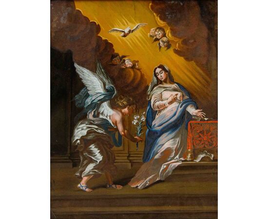 Seguace di Franz Thaddaus Menteler II (1715 - 1794), ca. 1780, Annunciazione