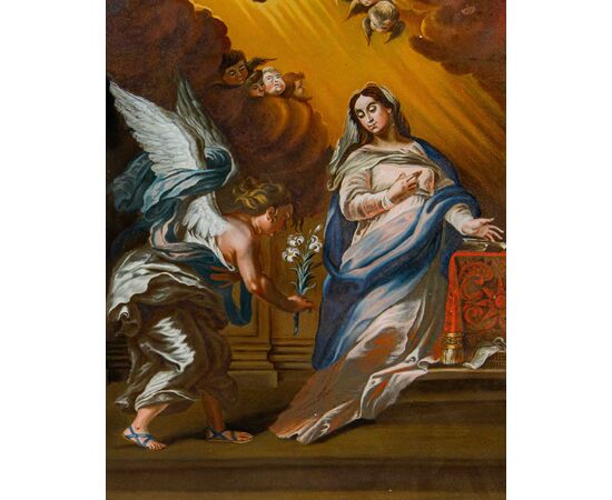 Seguace di Franz Thaddaus Menteler II (1715 - 1794), ca. 1780, Annunciazione