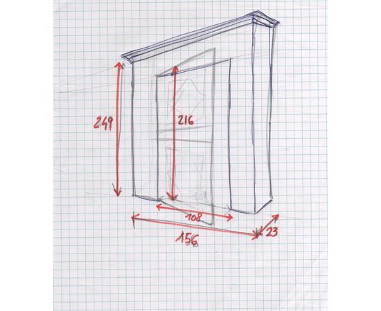 Porta con imbotte del XVIIIsecolo.