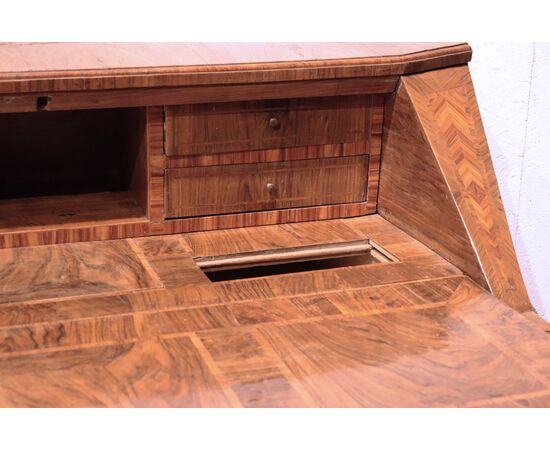 Inlaid flap desk, Louis XV, Malta.