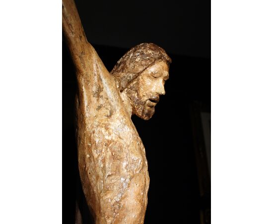 Polychrome wooden Christ, Tuscany, 13th century