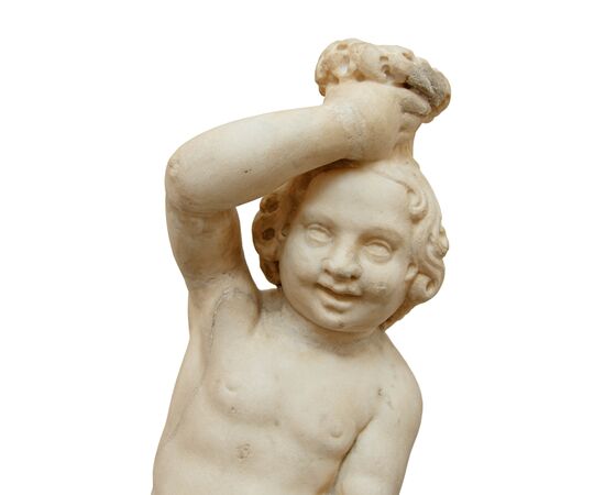 Toscana, XVIII secolo, Putto con delfino