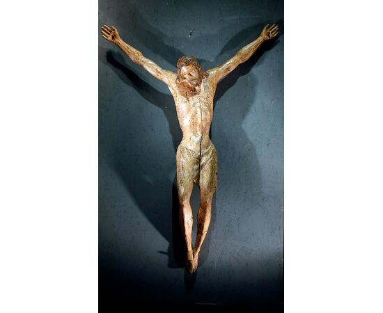 Polychrome wooden Christ, Tuscany, 13th century