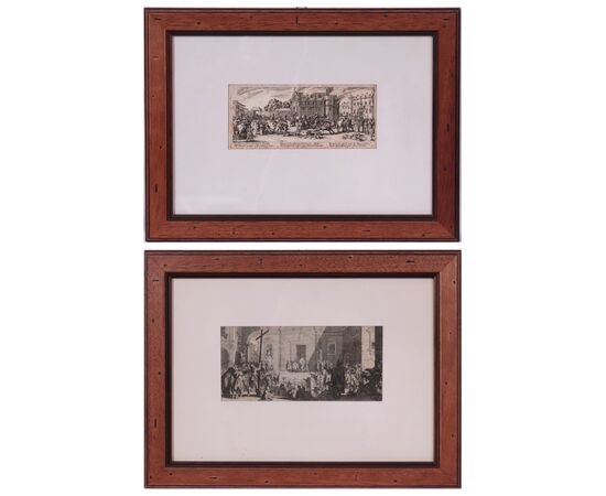 Jacques Callot (Nancy 1592 – 1635) - pair of etchings