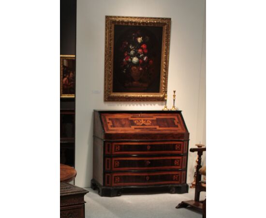Veneered fall-front desk, Rome, Louis XIV