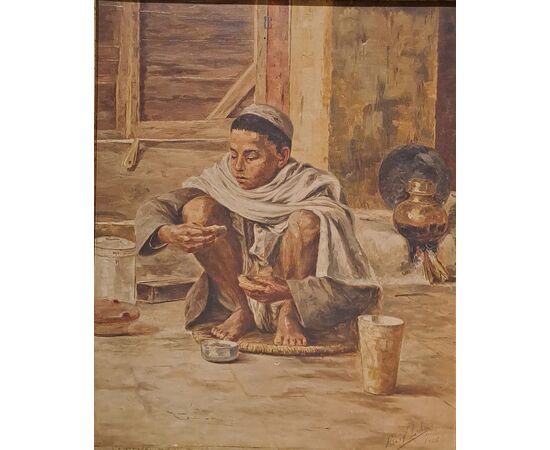 "EAT TO LIVE" - OIL ON CANVAS - 1926