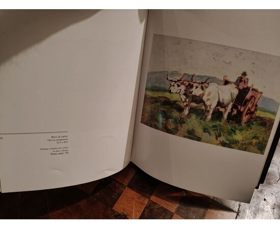 Carlo Domenici - (Livorno 1897 - 1981) Cart with oxen