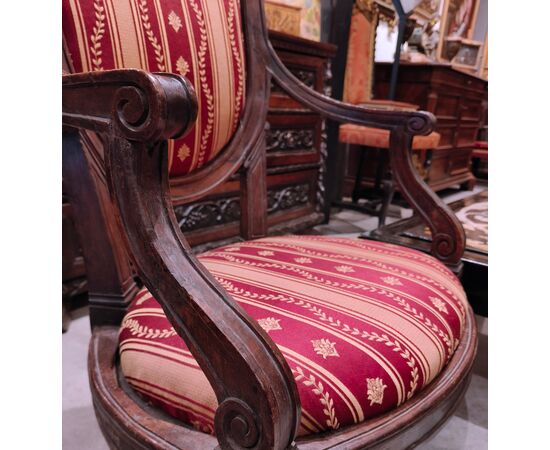 Pair of armchairs, Genoa, late 1700s